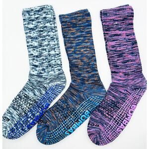 Bombas Women's Performance Gripper Crew Socks Medium 3 pairs NWOT